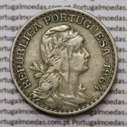 Moeda 1 Escudo 1964 em Alpaca MBC+