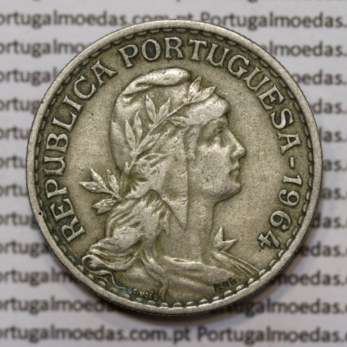 Moeda 1 Escudo 1964 em Alpaca MBC+