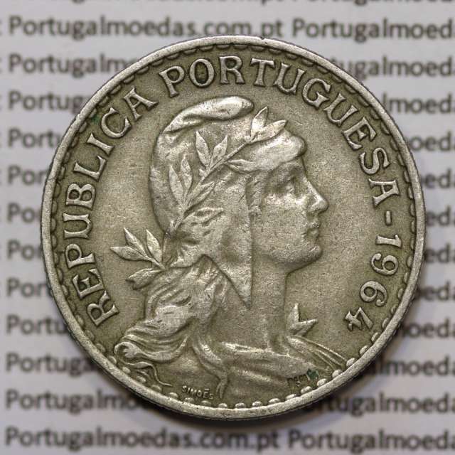 Moeda 1 Escudo 1964 em Alpaca MBC+