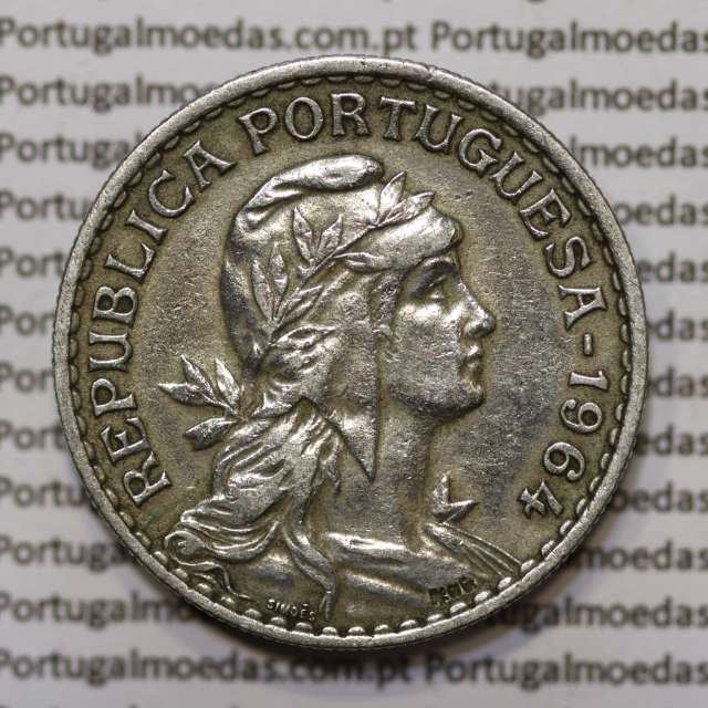 Moeda 1 Escudo 1964 em Alpaca MBC+