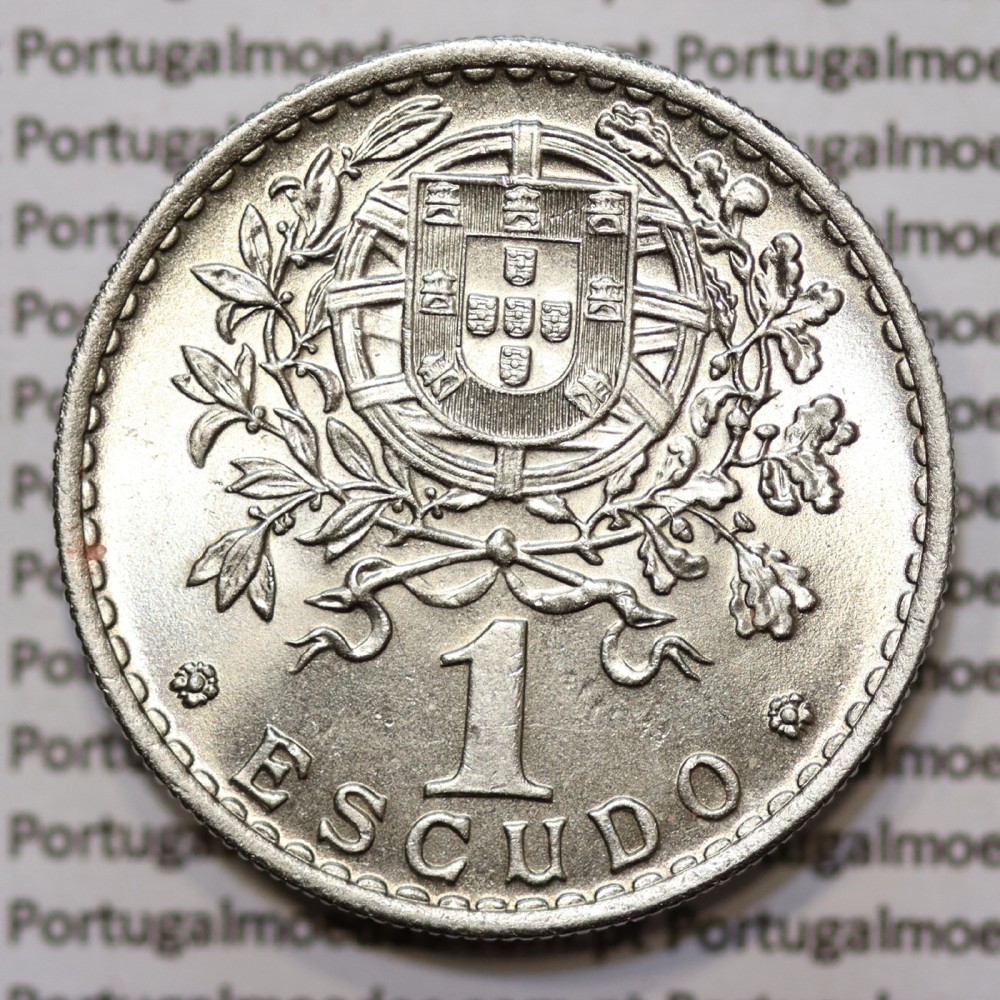 1 Escudo 1965 Alpaca, 1$00 1965 alpaca Republica Portuguesa, (Soberba), World Coins Portugal KM 578