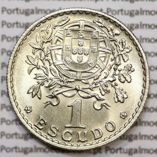 Moeda 1 Escudo 1965 em Alpaca (1$00 de 1965) BELA