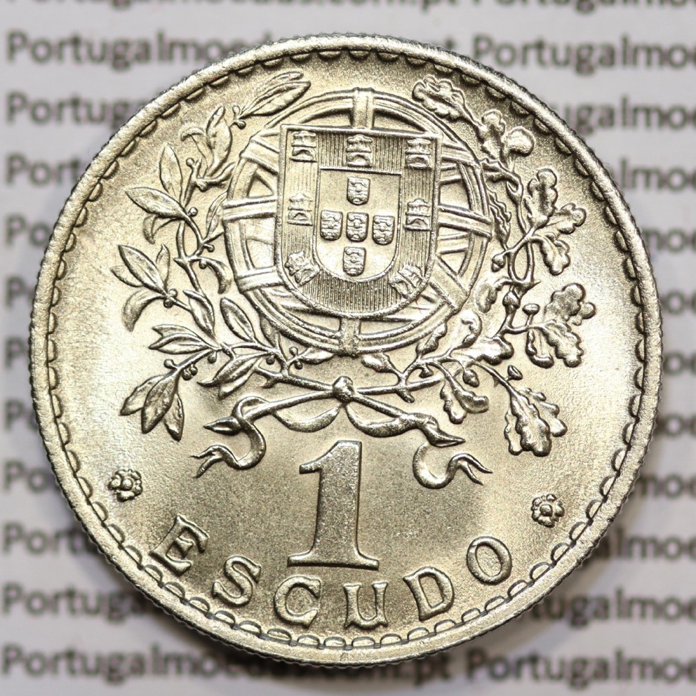 Moeda 1 Escudo 1965 em Alpaca (1$00 de 1965) BELA