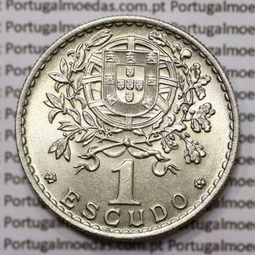 Moeda 1 Escudo 1965 em Alpaca (1$00 de 1965) BELA