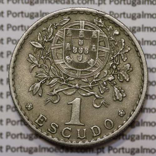 Moeda 1 Escudo 1965 em Alpaca (1$00 de 1965) MBC+/BELA