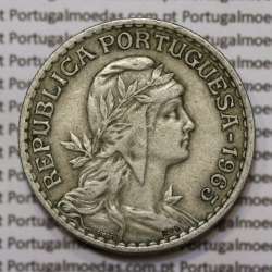 Moeda 1 Escudo 1965 em Alpaca (1$00 de 1965) MBC+