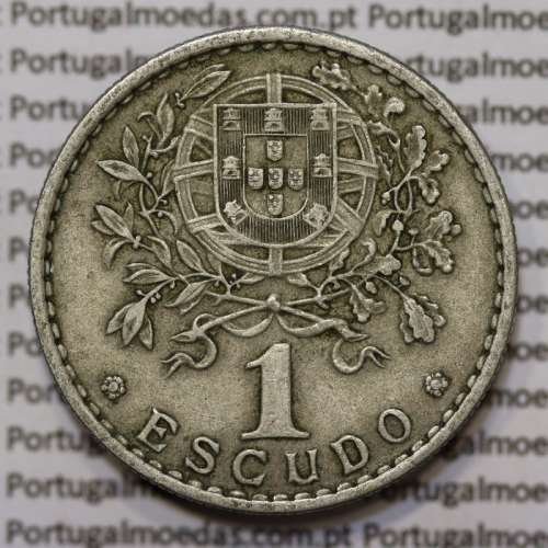 Moeda 1 Escudo 1965 em Alpaca (1$00 de 1965) MBC+