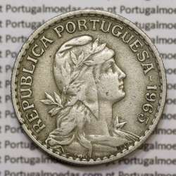 Moeda 1 Escudo 1965 em Alpaca (1$00 de 1965) MBC+