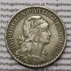 Moeda 1 Escudo 1965 em Alpaca (1$00 de 1965) MBC+