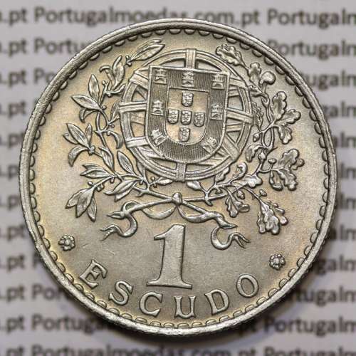 Moeda 1 Escudo 1966 em Alpaca (1$00 de 1966) BELA