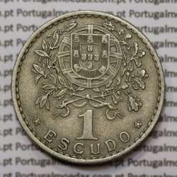 Moeda 1 Escudo 1966 em Alpaca (1$00 de 1966) MBC+