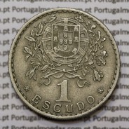 Moeda 1 Escudo 1966 em Alpaca (1$00 de 1966) MBC+
