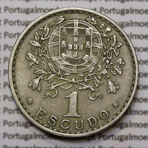 Moeda 1 Escudo 1966 em Alpaca (1$00 de 1966) MBC+