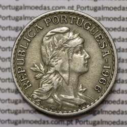 Moeda 1 Escudo 1966 em Alpaca (1$00 de 1966) MBC+ Moeda 1 Escudo 1966 em Alpaca (1$00 de 1966) MBC+