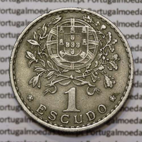 Moeda 1 Escudo 1966 em Alpaca (1$00 de 1966) MBC+