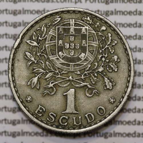 Moeda 1 Escudo 1966 em Alpaca (1$00 de 1966) MBC+