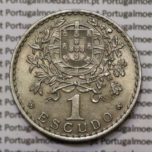 Moeda 1 Escudo 1968 em Alpaca (1$00 de 1968) MBC+/BELA