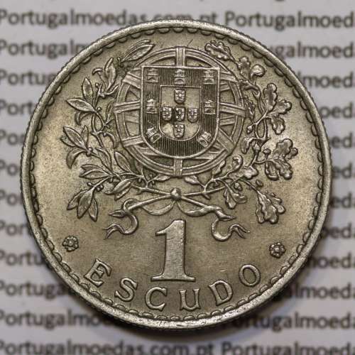 Moeda 1 Escudo 1968 em Alpaca (1$00 de 1968) MBC+/BELA