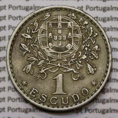 Moeda 1 Escudo 1968 em Alpaca (1$00 de 1968) MBC+