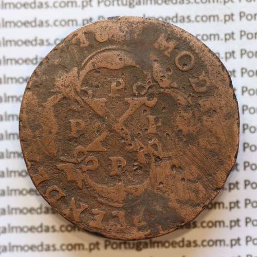 Moeda X Réis 1697 Cobre (10 Réis 1697), Angola e Brasil  Reinado D. PEDRO II (1683 -1706), World Coins Angola  KM 2