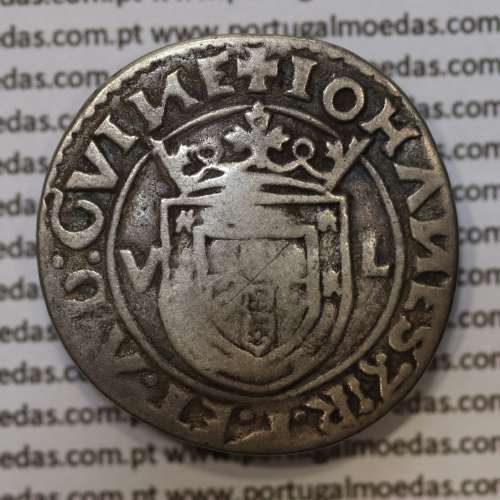 Carimbo 200 Réis de D. Afonso VI 1656-1667 sobre tostão Prata lisboa de D. João III 1521-1557, Brasil " World Coins Brasil KM32