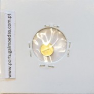 Miniatura de moeda de 1 escudo 1982 em latão níquel emissão comemorativa da Casa da Moeda para oferta ou promoção de eventos