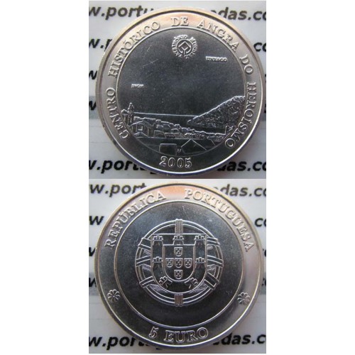5 EUROS PRATA 2005 "ANGRA DO HEROISMO " (BELA/SOB)