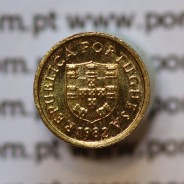 Miniatura de moeda de 1 escudo 1982 em latão níquel emissão da Casa da Moeda para promoção de eventos