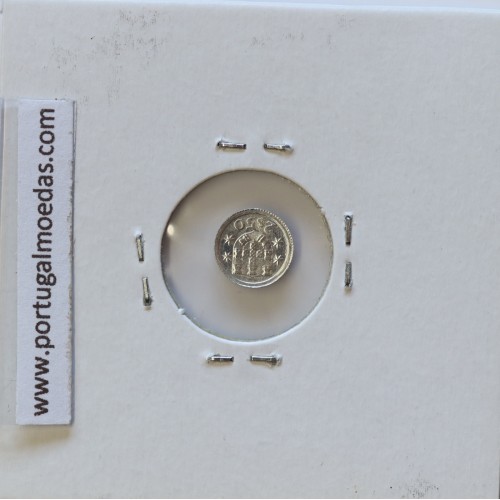 Miniatura de moeda de 2$50 1982 em alumínio, emissão da Casa da Moeda para promoção de eventos