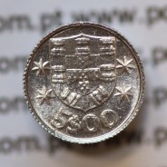 Miniatura de moeda de 5$00 1982 em alumínio, emissão da Casa da Moeda para promoção de eventos