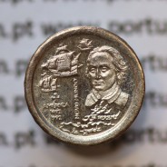 Miniatura de moeda de 100 Anos A.N.A 1891-1991 em alumínio