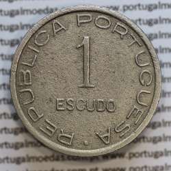 São Tomé and Príncipe, Nickel brass coin of 1 Escudo 1948, former Portuguese colony, World Coins Saint Thomas & Prince KM9