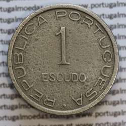 1 Escudo 1948 alpaca de São Tomé e Príncipe, 1$00 alpaca 1948 S. Tomé e Príncipe - World Coins Saint Thomas e Prince KM 9