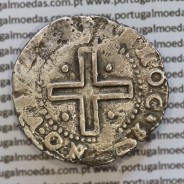 Moeda Tostão Prata D. Afonso VI 1656-1667,  (A. Gomes A6.22.01) +ALPHONSVS.DG.REX.POR / +INHOC.SIGNO.VINCES