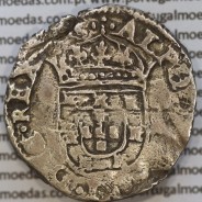 Moeda Tostão Prata D. Afonso VI 1656-1667,  (A. Gomes A6.22.01) +ALPHONSVS.DG.REX.POR / +INHOC.SIGNO.VINCES