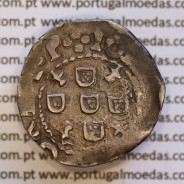 Meio Tostão prata 1641 de D. João IV 1640-1656, ✤IOANNES IIII DG REX.P / ✤IN HOO SIGNO VINCES (A. Gomes 38.03 variante)
