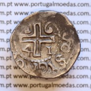 Meio Tostão prata 1641 de D. João IV 1640-1656, ✤IOANNES IIII DG REX.P / ✤IN HOO SIGNO VINCES (A. Gomes 38.03 variante)