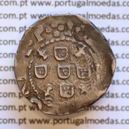 Meio Tostão prata 1641 de D. João IV 1640-1656, ✤IOANNES IIII DG REX.P / ✤IN HOO SIGNO VINCES (A. Gomes 38.03 variante)