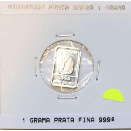 Barra em miniatura de prata 999 %, 1Gr. (diversas temáticas)