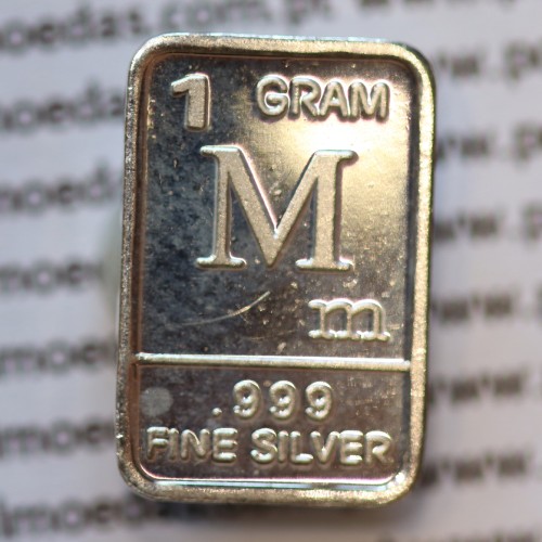 Barra em miniatura de prata 999 %, 1Gr. (diversas temáticas)