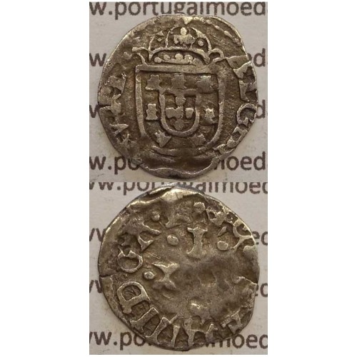 Vintém Prata de D. João IV 1640-1656, (não catalogada no A. Gomes), Legenda: ALGARABIORV REX / •IOANNES IIII DG•R•P