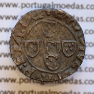 Meio Vintém Prata de D. Manuel I 1495-1521, (não classificada A. Gomes) +EMANVEL:I:R:P:ET.A.D.G. / +EMANVEL:I:R:P:ET:A:D:G