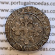 Silver coin Half Vintém of D. Manuel I 1495-1521, (not classified in Gomes), +EMANVEL:I:R:P:ET.A.D.G. / +EMANVEL:I:R:P:ET:A:D:G