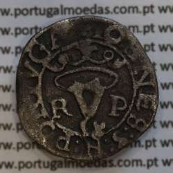 Portugal, silver coin of Vintém of D. João III 1521-1557, rare thype of (R-P / P-O ) mint Porto, ✥IOANES:3:R:PORTVGA /✥IOANES:3: