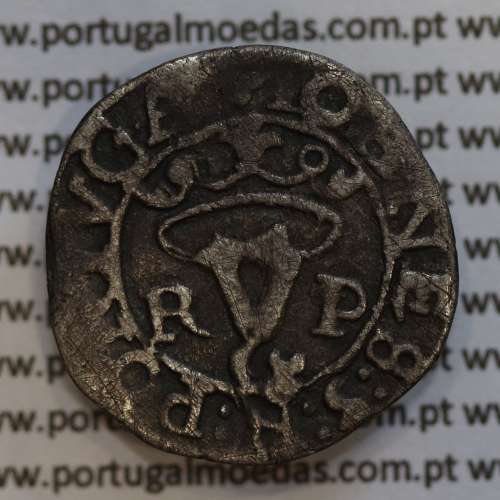 Portugal, silver coin of Vintém of D. João III 1521-1557, rare thype of (R-P / P-O ) mint Porto, ✥IOANES:3:R:PORTVGA /✥IOANES:3:
