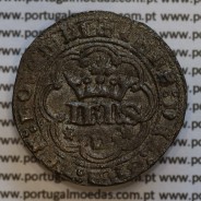 Moeda Real de Três e Meia Libras de D. João I 1385-1433, "L" Lisboa, legenda: ☩IHNS⦂DEI⦂GRA⦂REX⦂PO⦂ETAL / ☩ADIVTORIVN⦂NOSTRVM⦂