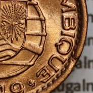 20 centavos 1949 Bronze de Moçambique, (Soberba) $20 Bronze 1949 Moçambique Ex-Colónia Portuguesa - World Coins Mozambique KM75