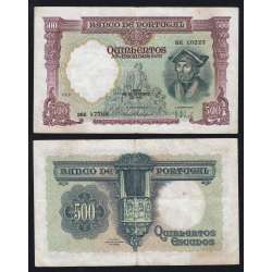 Nota de 500 Escudos 1942 Damião de Góis, 500$00 29/09/1942 Chapa: 7 - Banco de Portugal (Circulada)