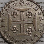 Portugal, silver coin of 12 Vinténs 1784, 240 Réis, low crown, Maria I and King Peter III, World Coins Portugal KM 272