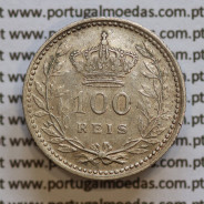 100 réis 1910 prata D. Manuel II, tostão prata 1910, World Coins Portugal KM548. (MBC+)